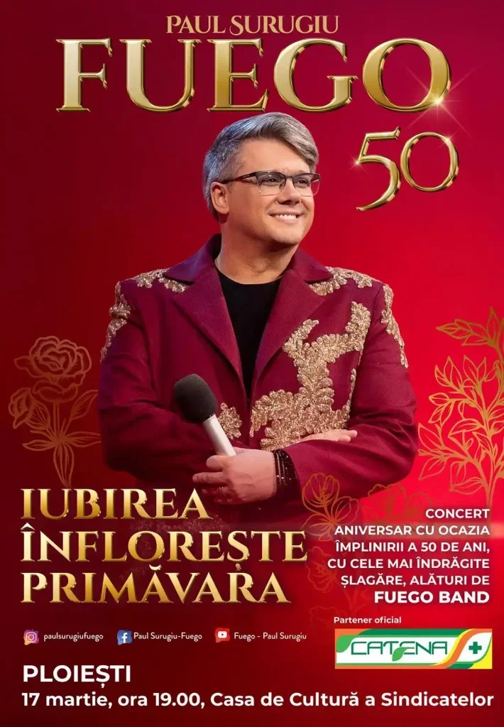 Afiș FUEGO – IUBIREA INFLORESTE PRIMAVARA