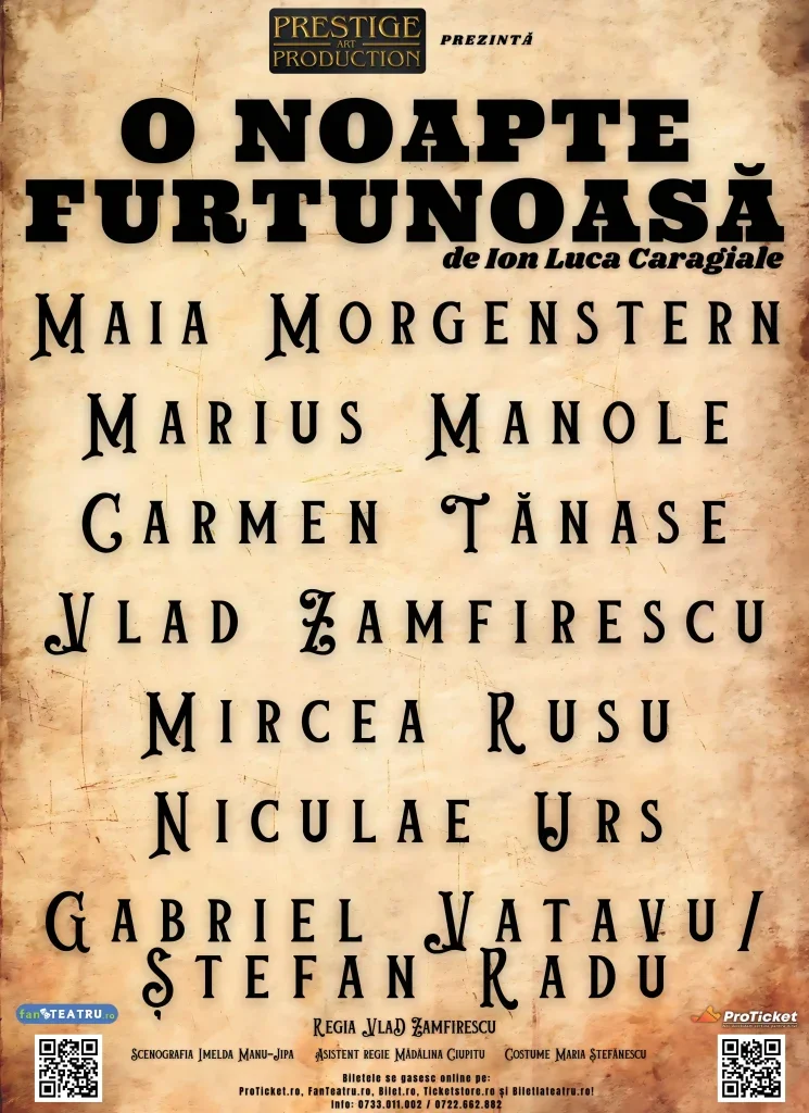 Afiș O NOAPTE FURTUNOASA