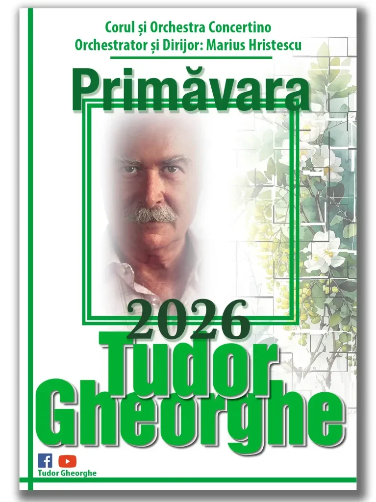 Afiș TUDOR GHEORGHE: PRIMAVARA 2026